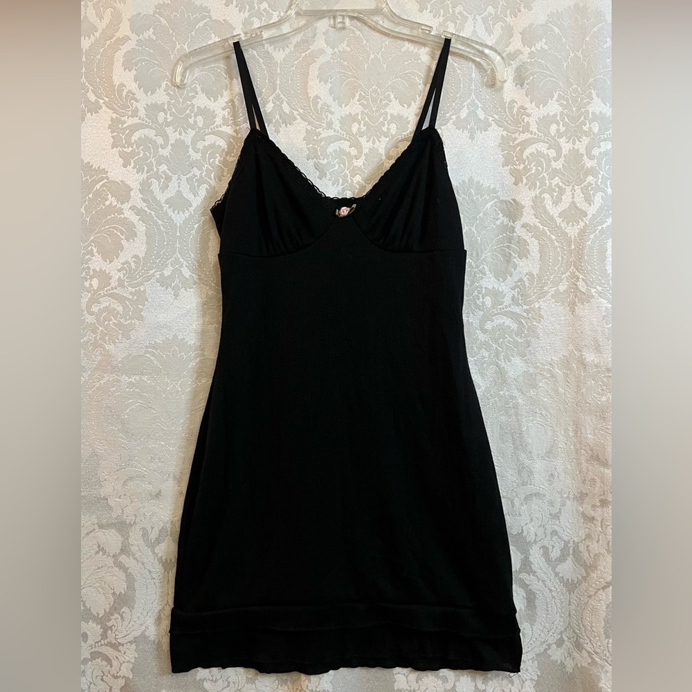 PacSun Beverly And Beck Sofia Pointelle V-Neck Mini Dress Size S GUC Slim Fit - Picture 2 of 9